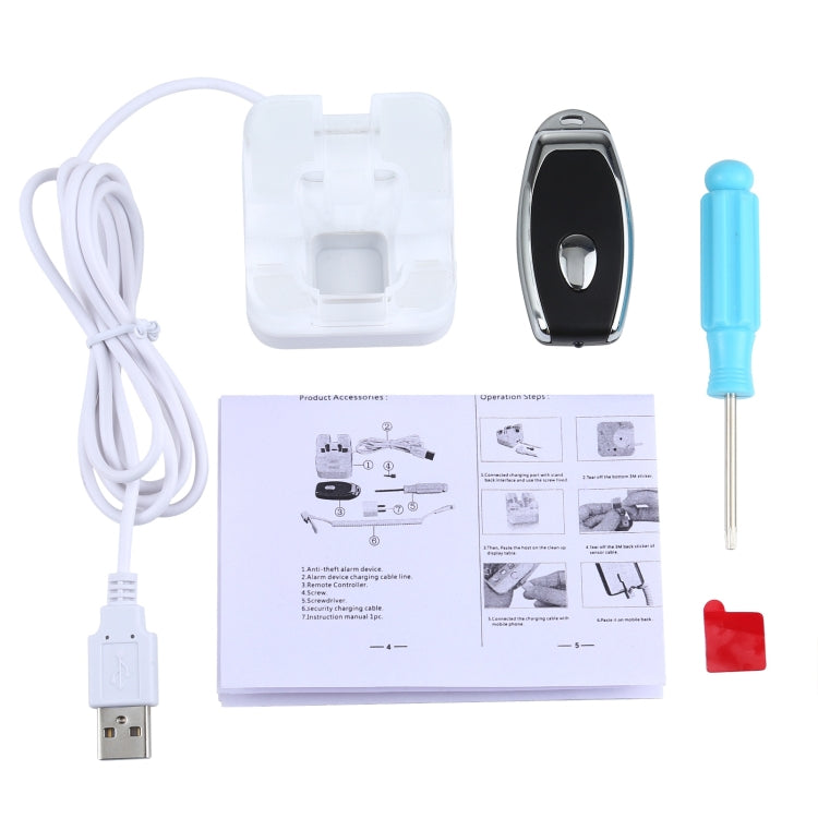 S10 Burglar Display Holder / Anti-theft Display Stand with Remote Control for Mobile Phones with Type-C / USB-C Port