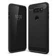 For LG V30 Brushed Texture Carbon Fiber Shockproof TPU Rugged Armor Protective Case (Black) - free shipping - PMC TechLife - Order now!