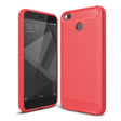 For Xiaomi  Redmi 4X  Brushed Carbon Fiber Texture Shockproof TPU Protective Cover Case(Red) - free shipping - PMC TechLife - Order now!
