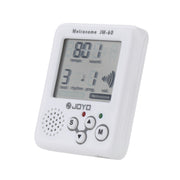 JOYO JM-60 Mini Portable Rechargeable Clip-on Electronic Digital Metronome Tone Generator Tuner for Guitar Violin Ukulele (White)