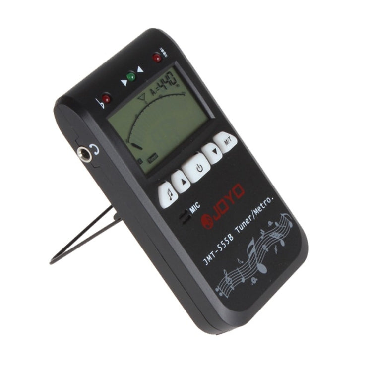 JOYO JMT-555B Metronome Tuner Chromatic Digital LCD Backlight with Tone Generator 3 in 1 Kit for Guitar Violin Ukulele (Black)