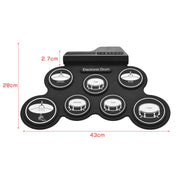 Portable Silicone Hand Roll USB Electronic Drum, Black Icon Version