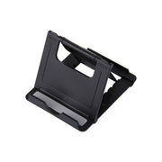 Universal Foldable Mini Phone Holder Stand, Size: 8.3 x 7.1 x 0.7 cm, For iPhone, Samsung, Huawei, Xiaomi, HTC and Other Smartphone, Tablets(Black)