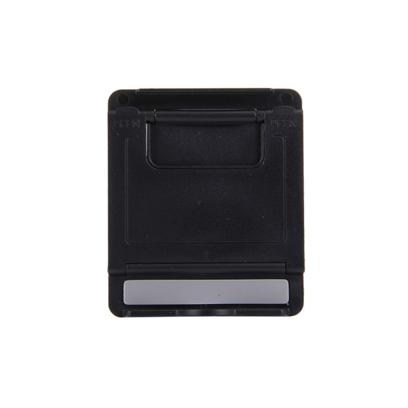 Universal Foldable Mini Phone Holder Stand, Size: 8.3 x 7.1 x 0.7 cm, For iPhone, Samsung, Huawei, Xiaomi, HTC and Other Smartphone, Tablets(Black)