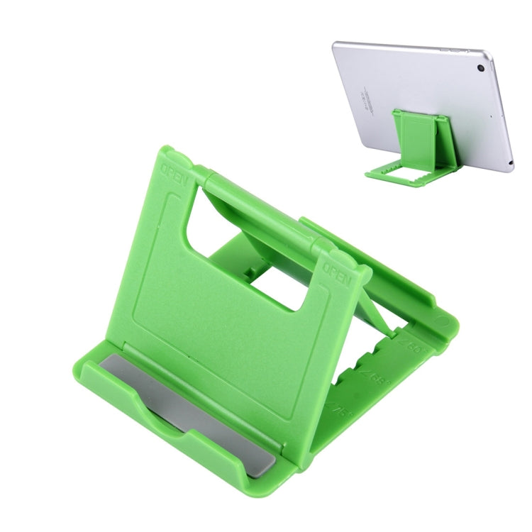 Universal Foldable Mini Phone Holder Stand, Size: 8.3 x 7.1 x 0.7 cm, For iPhone, Samsung, Huawei, Xiaomi, HTC and Other Smartphone, Tablets(Green)