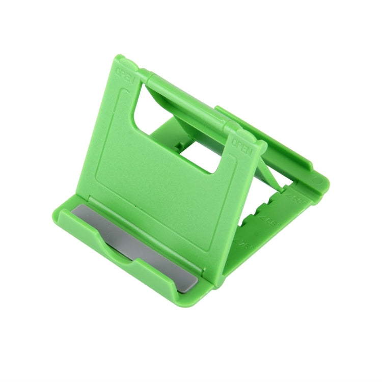 Universal Foldable Mini Phone Holder Stand, Size: 8.3 x 7.1 x 0.7 cm, For iPhone, Samsung, Huawei, Xiaomi, HTC and Other Smartphone, Tablets(Green)