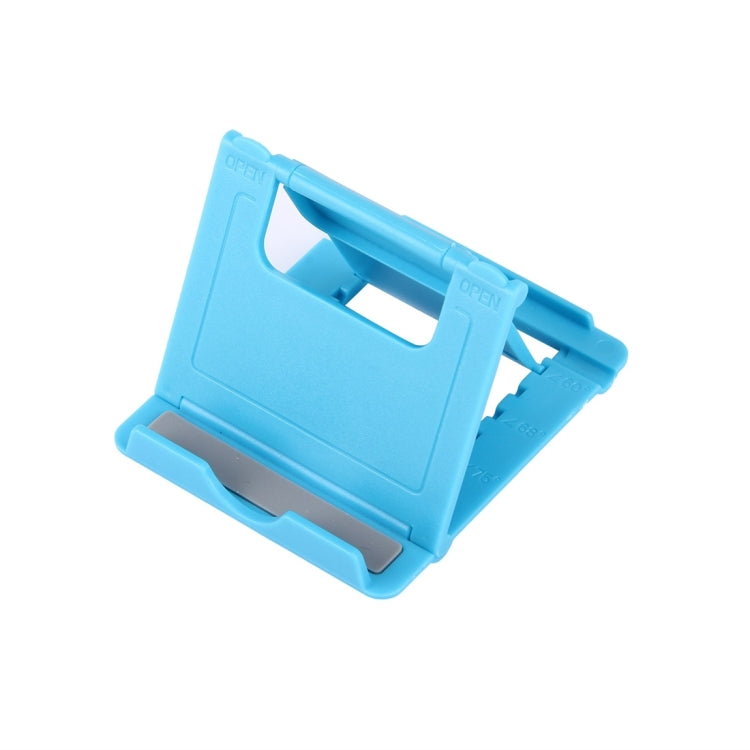 Universal Foldable Mini Phone Holder Stand, Size: 8.3 x 7.1 x 0.7 cm, For iPhone, Samsung, Huawei, Xiaomi, HTC and Other Smartphone, Tablets(Blue)