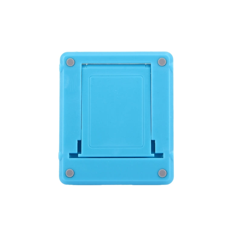 Universal Foldable Mini Phone Holder Stand, Size: 8.3 x 7.1 x 0.7 cm, For iPhone, Samsung, Huawei, Xiaomi, HTC and Other Smartphone, Tablets(Blue)