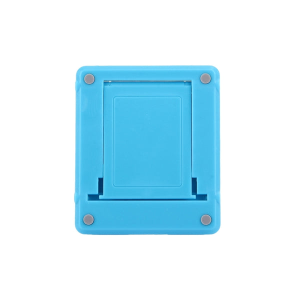 Universal Foldable Mini Phone Holder Stand, Size: 8.3 x 7.1 x 0.7 cm, For iPhone, Samsung, Huawei, Xiaomi, HTC and Other Smartphone, Tablets(Blue)