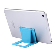 Universal Foldable Mini Phone Holder Stand, Size: 8.3 x 7.1 x 0.7 cm, For iPhone, Samsung, Huawei, Xiaomi, HTC and Other Smartphone, Tablets(Blue)
