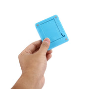 Universal Foldable Mini Phone Holder Stand, Size: 8.3 x 7.1 x 0.7 cm, For iPhone, Samsung, Huawei, Xiaomi, HTC and Other Smartphone, Tablets(Blue)