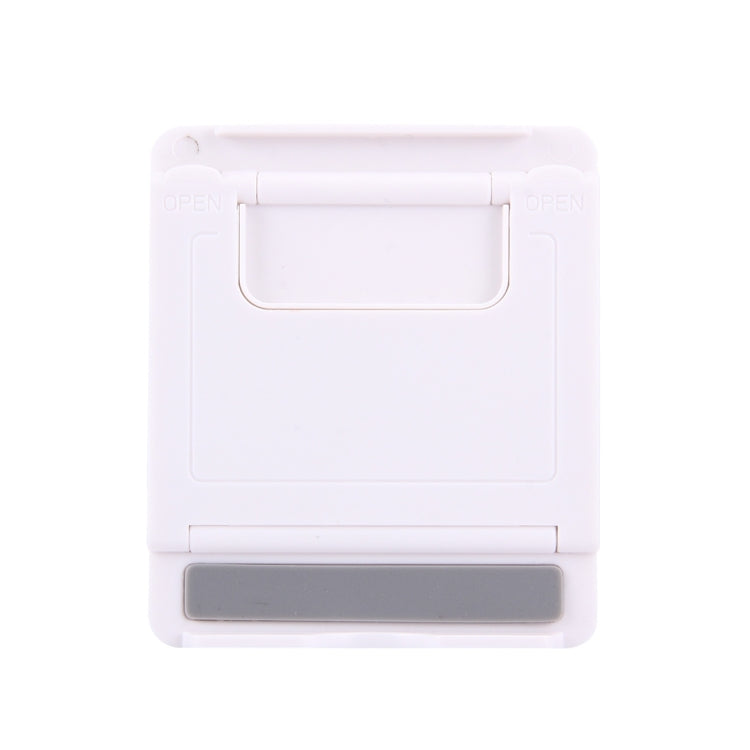 Universal Foldable Mini Phone Holder Stand, Size: 8.3 x 7.1 x 0.7 cm, For iPhone, Samsung, Huawei, Xiaomi, HTC and Other Smartphone, Tablets(White)