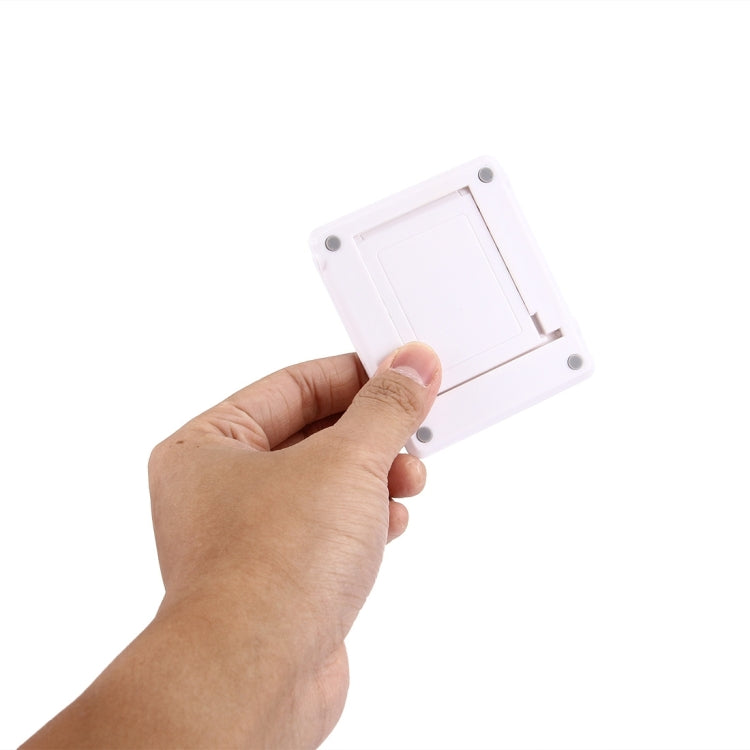 Universal Foldable Mini Phone Holder Stand, Size: 8.3 x 7.1 x 0.7 cm, For iPhone, Samsung, Huawei, Xiaomi, HTC and Other Smartphone, Tablets(White)