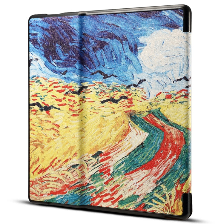Dibase for Amazon Kindle Oasis 2017 7 inch Print Horizontal Flip PU Leather Protective Case