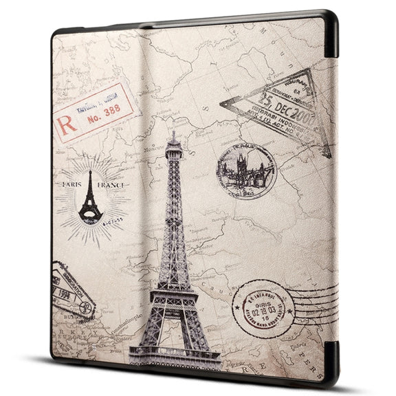 Dibase for Amazon Kindle Oasis 2017 7 inch Print Horizontal Flip PU Leather Protective Case