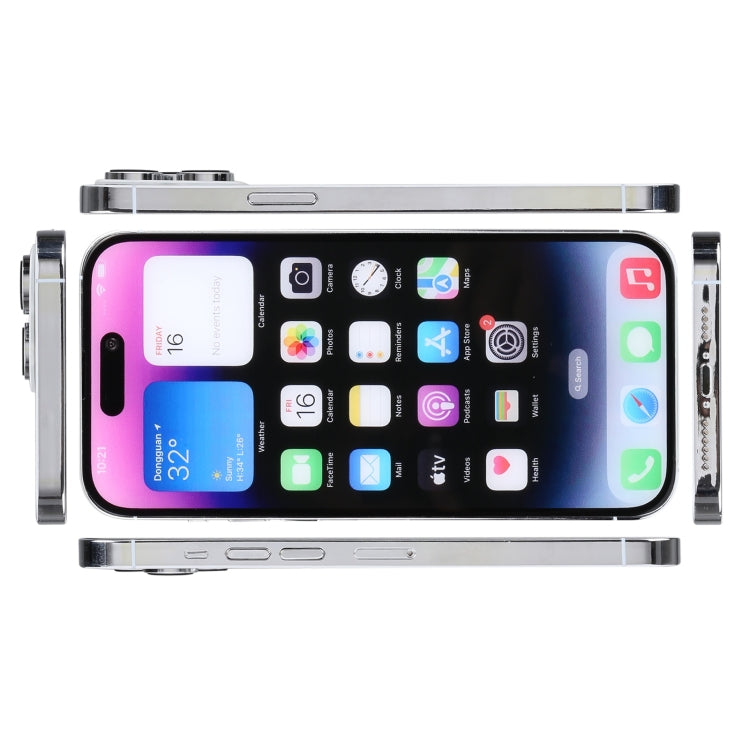 For iPhone 14 Pro Max Color Screen Non-Working Fake Dummy Display Model (Silver)