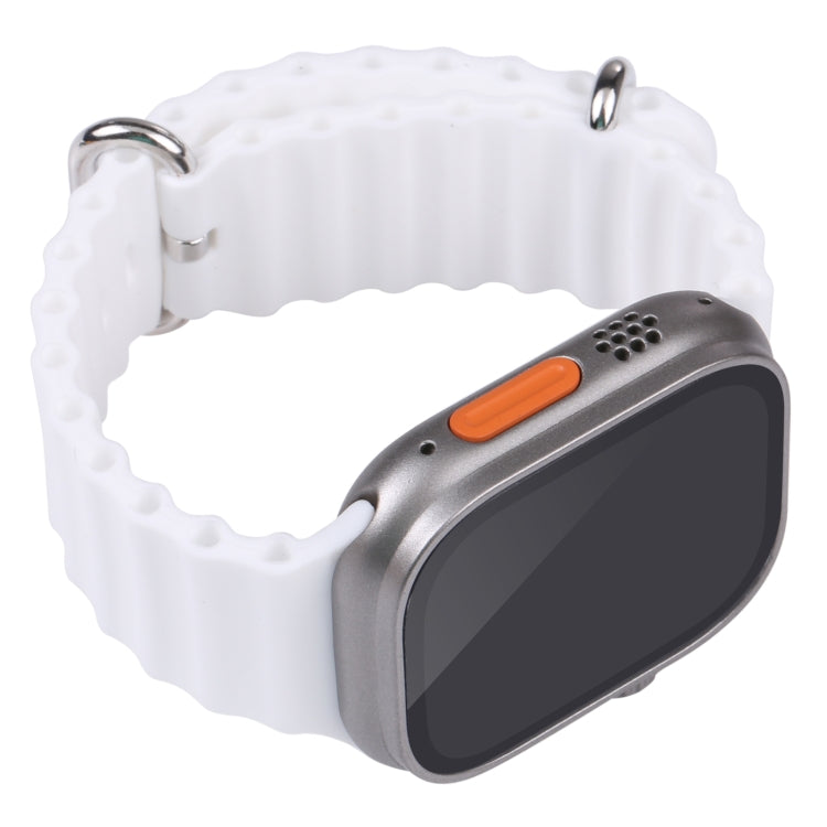 For Apple Watch Ultra 49mm Black Screen Non-Working Fake Dummy Display Model (White)