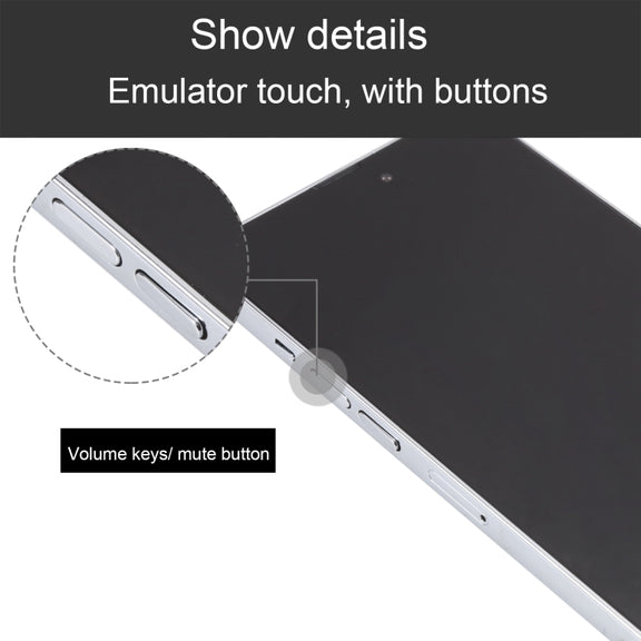 For iPhone 14 Pro Max Black Screen Non-Working Fake Dummy Display Model(Silver)