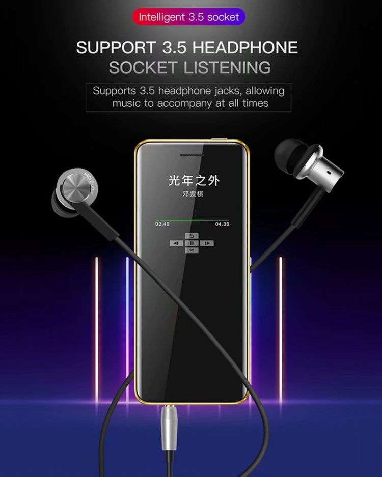 SATREND S10 Card Mobile Phone, 2.4 inch Touch Screen, MTK6261D, Support Bluetooth, FM, GSM, Dual SIM(Gold)