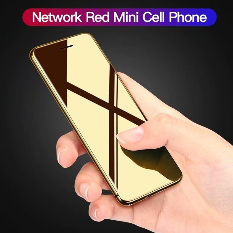 SATREND S10 Card Mobile Phone, 2.4 inch Touch Screen, MTK6261D, Support Bluetooth, FM, GSM, Dual SIM(Gold)
