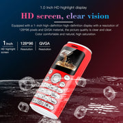Satrend K8 Mini Mobile Phone, 1.0 inch, Hands Free Bluetooth Dialer Headphone, MP3 Music, Dual SIM, Network: 2G(Green)