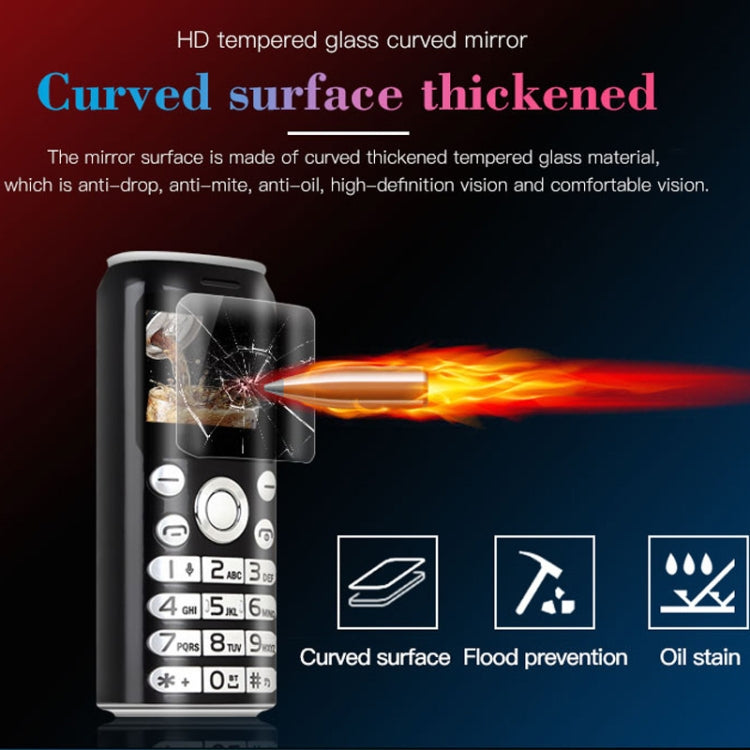 Satrend K8 Mini Mobile Phone, 1.0 inch, Hands Free Bluetooth Dialer Headphone, MP3 Music, Dual SIM, Network: 2G(Red)