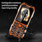 A6 4G Full Network Triple Proofing Elder Phone, Water-resistant Shockproof Dustproof, 6800mAh Battery, 2.4 inch, 21 Keys, LED Flashlight, FM, SOS, Dual SIM, Network: 4G(Green)