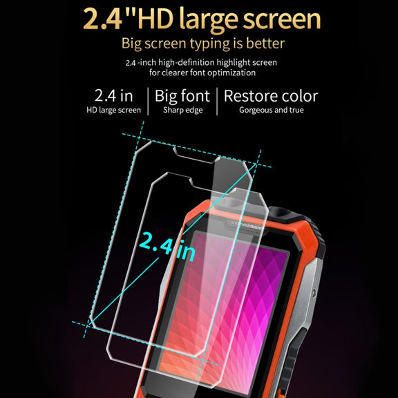 A6 4G Full Network Triple Proofing Elder Phone, Water-resistant Shockproof Dustproof, 6800mAh Battery, 2.4 inch, 21 Keys, LED Flashlight, FM, SOS, Dual SIM, Network: 4G(Black)