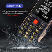 K1 Triple Proofing Elder Phone, Water-resistant Shockproof Dustproof, 4800mAh Battery, 2.4 inch, 21 Keys, Bluetooth, LED Flashlight, FM, SOS, Dual SIM, Network: 2G (Red)