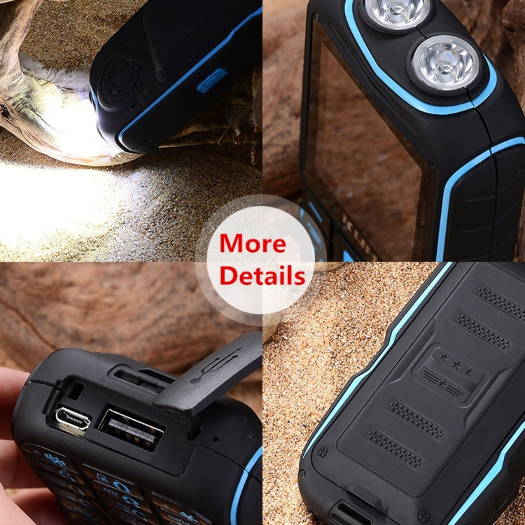 KUH T3 Rugged Phone, Dustproof Shockproof, MTK6261DA, 2400mAh Battery, 2.4 inch, Dual SIM(Black)