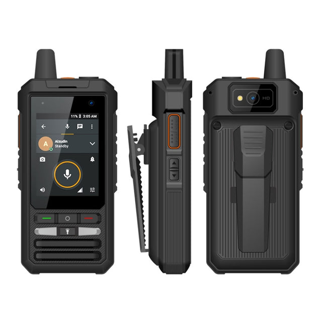 UNIWA F80 Walkie Talkie Rugged Phone, 1GB+8GB, Water-resistant Dustproof Shockproof, 5300mAh Battery, 2.4 inch Android 8.1 Qualcomm MSM8909 Quad Core up to 1.1GHz, Network: 4G, Dual SIM, PPT, SOS (Black)