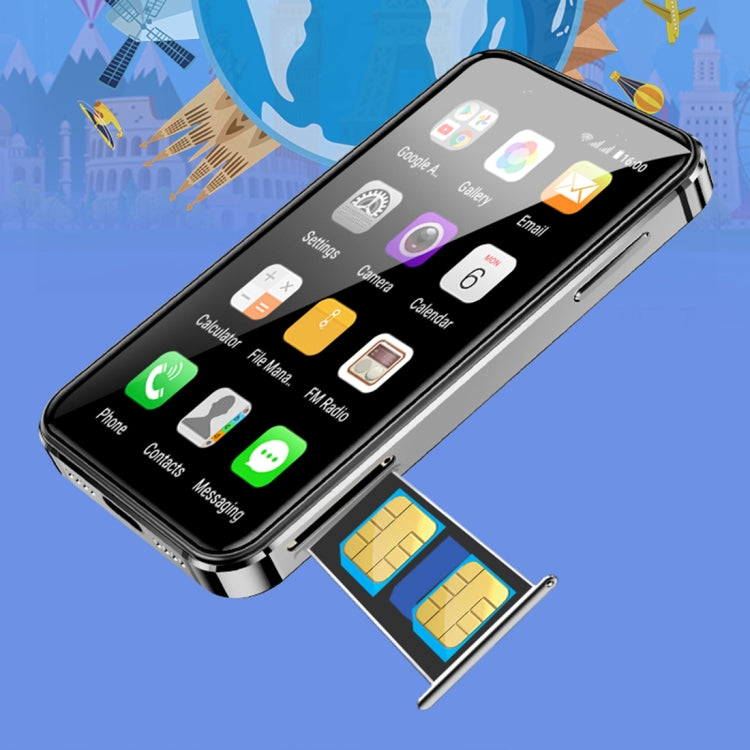 SOYES i14 Mini Smart Card Phone, 2GB+32GB, 3.0 inch Android 8.1 MTK6580 Quad Core 1.3GHz, Network: 3G, Dual SIM, Global Version with Google Play(Black)