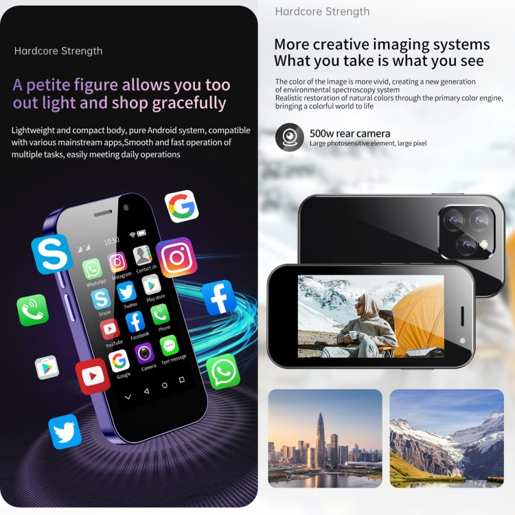 SOYES 14 Pro, 3GB+32GB, Face Recognition, 3.0 inch Android 9.0 MTK6739CW Quad Core up to 1.28GHz, OTG, Network: 4G, Dual SIM, Support Google Play (Pink)