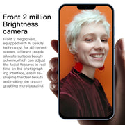 i13 ProMax, 1GB+8GB, 6.1 inch Drop Notch Screen, Face Identification, Android 6.0 MTK6580P Quad Core, Network: 3G, Dual SIM(White)