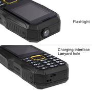 W2025 Triple Proofing Elder Phone, Water-resistant Shockproof Dustproof, 5800mAh Battery, 1.8 inch, 21 Keys, LED Flashlight, Dual SIM(Black)