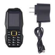 W2025 Triple Proofing Elder Phone, Water-resistant Shockproof Dustproof, 5800mAh Battery, 1.8 inch, 21 Keys, LED Flashlight, Dual SIM(Black)