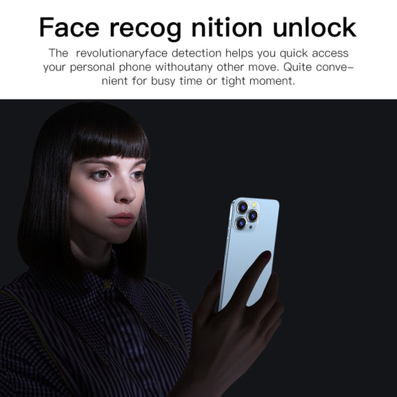 i13 Pro Max N83, 1GB+16GB, 6.1 inch Notch Screen, Face Identification, Android 6.0 Spreadtrum 7731G Quad Core, Network: 3G, Dual SIM(Black)