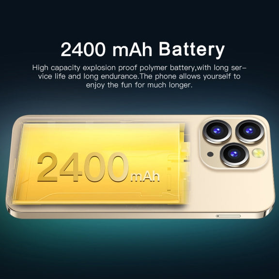 i14 Pro Max N86, 2GB+16GB, 6.3 inch, Face Identification, Android 8.1 MTK6737 Quad Core, Network: 4G(Gold)