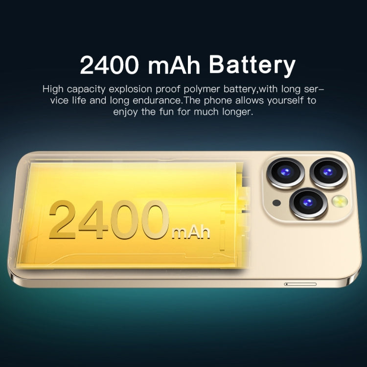 i14 Pro Max N86, 2GB+16GB, 6.3 inch, Face Identification, Android 8.1 MTK6737 Quad Core, Network: 4G(Gold)