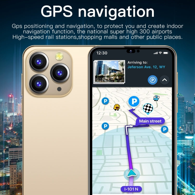 i14 Pro Max N86, 4GB+32GB, 6.3 inch, Face Identification, Android 10 MTK6737 Quad Core, Network: 4G,  with 64GB TF Card (Gold)