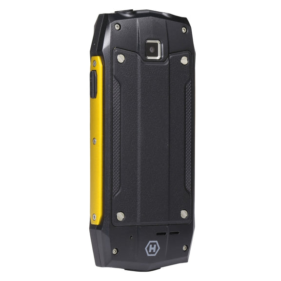 Rugtel R1D Rugged Phone, IP68 Water-resistant Dustproof Shockproof, 2.4 inch, MTK6261D, 2000mAh Battery, Loud Box Speaker, FM, Network: 2G, Dual SIM(Yellow)