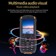 Rugtel R2C Rugged Phone, IP68 Water-resistant Dustproof Shockproof, 2.4 inch, MTK6261D, 2500mAh Battery, SOS, FM, Dual SIM (Orange)