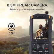 Rugtel R2C Rugged Phone, IP68 Water-resistant Dustproof Shockproof, 2.4 inch, MTK6261D, 2500mAh Battery, SOS, FM, Dual SIM (Orange)