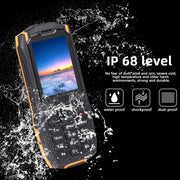 Rugtel R2C Rugged Phone, IP68 Water-resistant Dustproof Shockproof, 2.4 inch, MTK6261D, 2500mAh Battery, SOS, FM, Dual SIM (Orange)