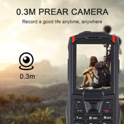 Rugtel R2C Rugged Phone, IP68 Water-resistant Dustproof Shockproof, 2.4 inch, MTK6261D, 2500mAh Battery, SOS, FM, Dual SIM(Red)