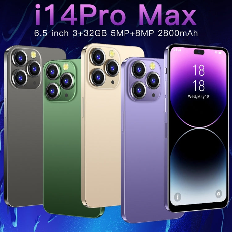 i14 Pro Max / H208A, 3GB+32GB, 6.5 inch Dynamic Island Screen, Face Identification, Android 8.1 MTK6753 Octa Core, Network: 4G (Green)