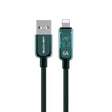 WK WDC-180 6A Pioneer Series USB to 8 Pin Transparent Fast Charge Data Cable, Length: 1m(Green) - Normal Style Cable by WK | Online Shopping South Africa | PMC TechLife | Buy Now Pay Later Mobicred