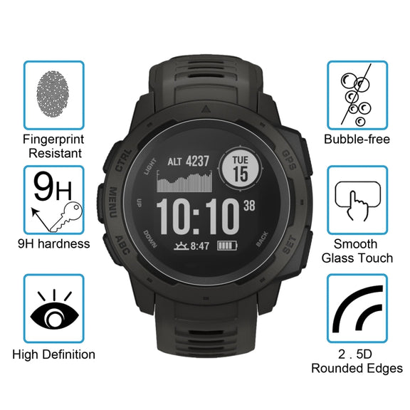 ENKAY Hat-Prince for 37mm Diameter Circular Dial Smart Watch 0.2mm 9H Surface Hardness 2.15D Curved Explosion-proof Tempered Glass Screen Film