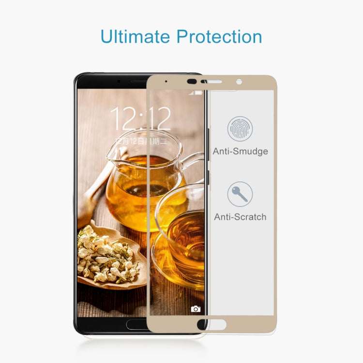 For Huawei  Mate 10 9H Surface Hardness 2.5D Curved Edge HD Explosion-proof Tempered Glass Screen Protector(Gold)