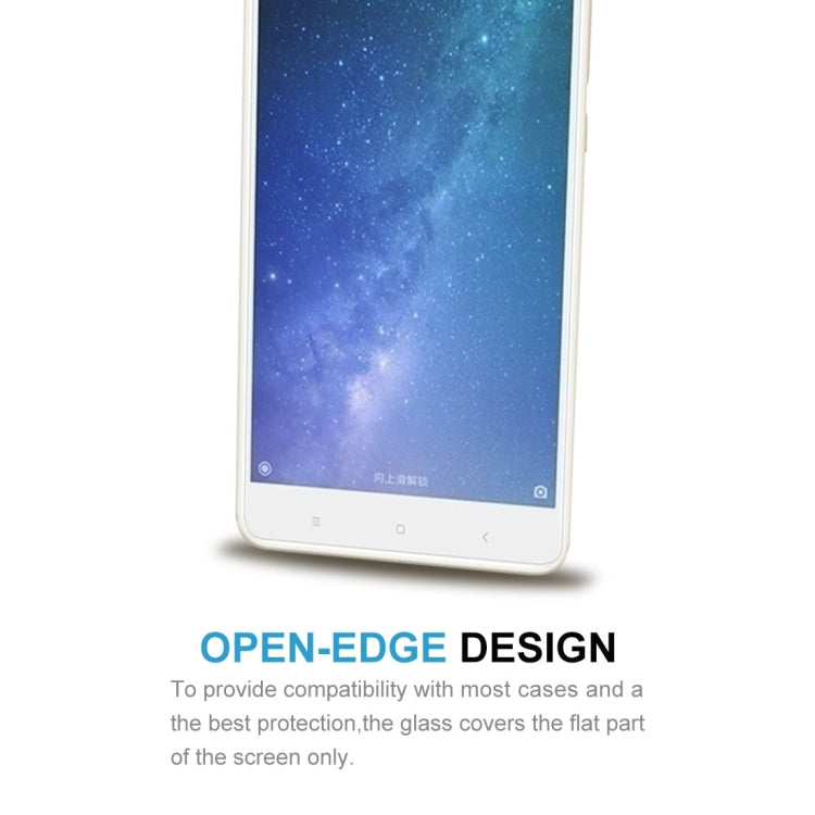100 PCS for  Xiaomi Mi Max 2 0.3mm 9H Surface Hardness 2.5D Explosion-proof Non-full Screen Tempered Glass Screen Film
